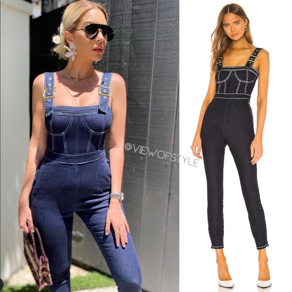 WeWoreWhat corset denim Overall - Picture 6 of 11